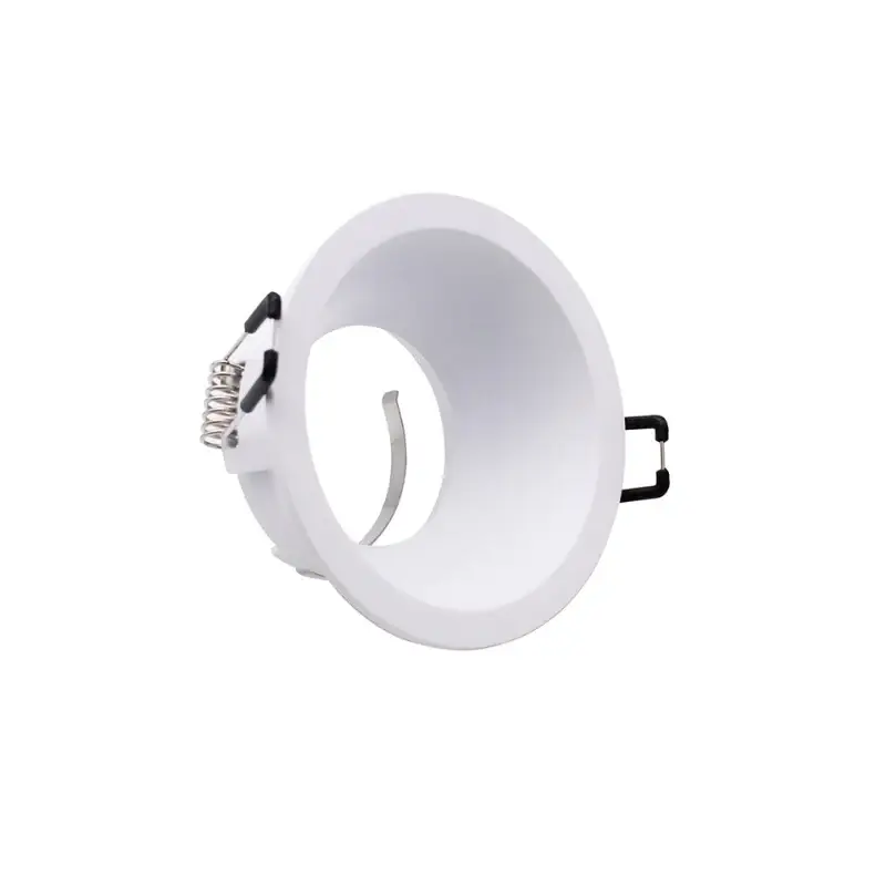 Support Encastrable Spot Rond Blanc Mat pour Ampoule GU10 Dernière Chance