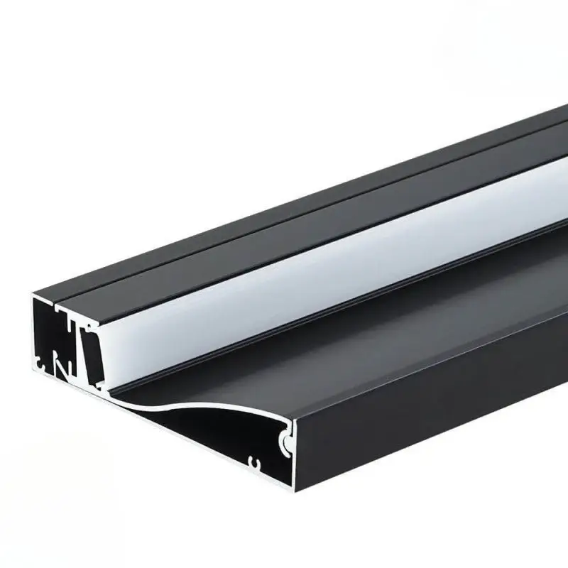 Promotion Saisonnière Profilé Aluminium Plinthe Couleur Noir 2M pour Ruban LED 10mm