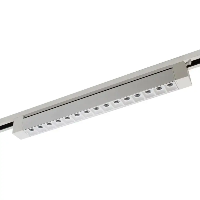 Haute Qualité Projecteur Linéaire sur Rail Monophasé 30W 46cm Blanc