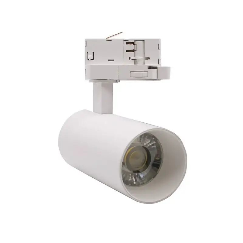 Spot LED sur Rail Triphasé CCT 20W 60° Blanc - 3000K/4000K/6500K Nouveauté