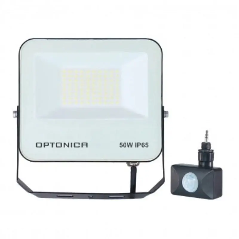 Usine Directe Projecteur avec Détecteur 50W IP65 CCT Noir/Bleu - 3000K/4000K/6000K