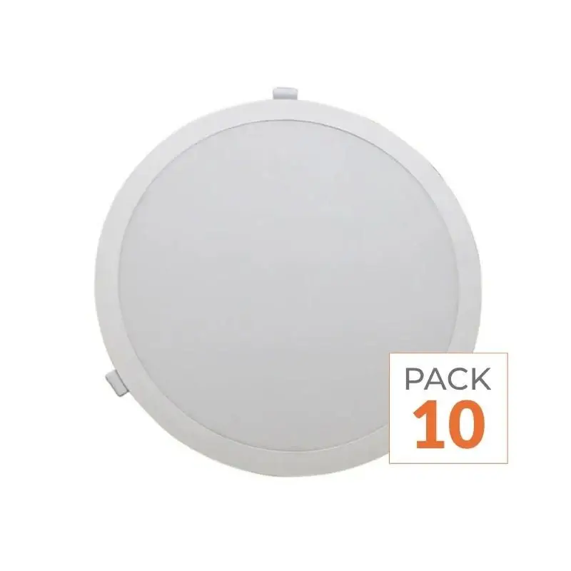 Prix Cassé Spot LED Encastrable 35W Diamètre 30cm CCT 3000K/4200K/6400K - Pack de 10