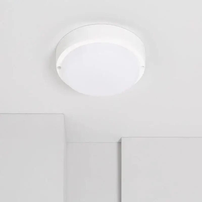 Plafonnier LED Extérieur Rond 15W Blanc IP65 Ø140 mm Offre Du Jour