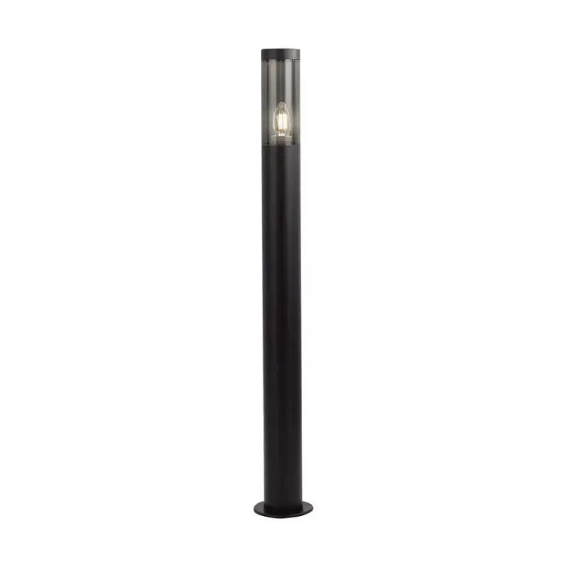 Borne de Jardin Noire IP44 100cm pour Ampoule E27 Meilleur Prix