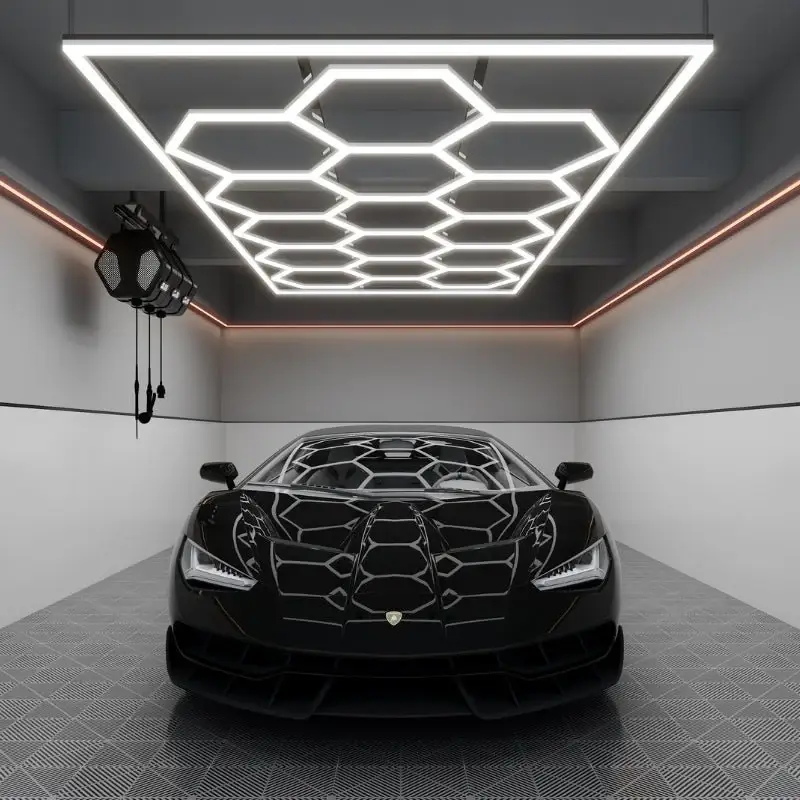 Kit 15 LED Hexagonal 582W avec cadre 110lm/w Paiement Sécurisé
