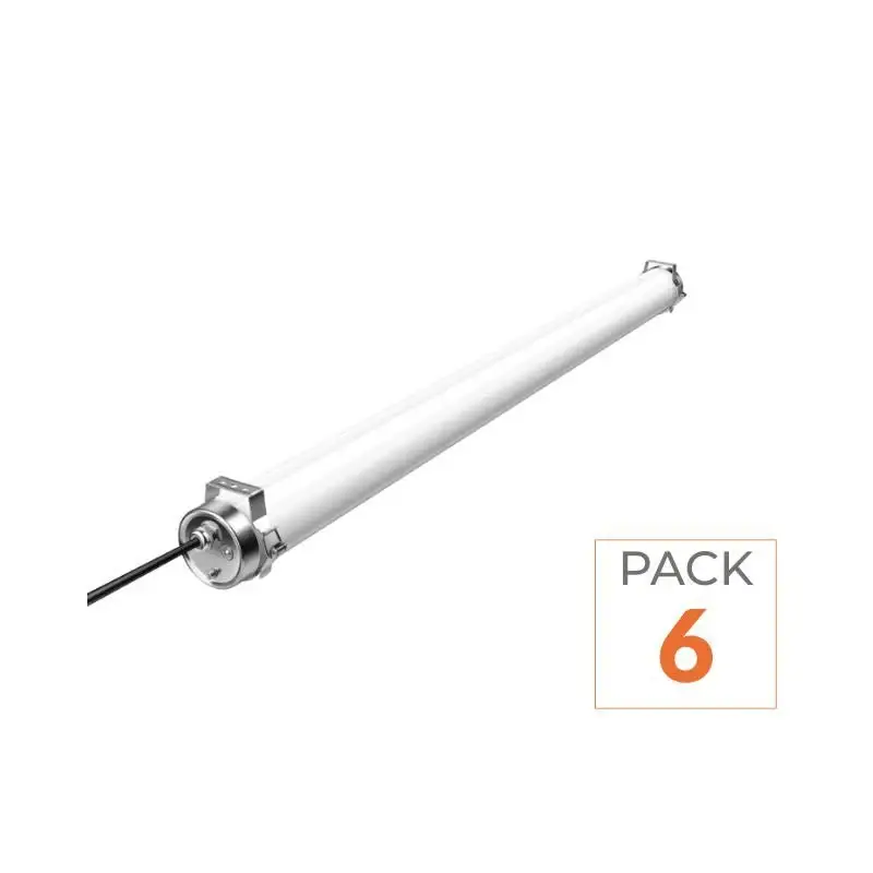 Pack de 6 – Réglette LED Étanche 120cm 40W IP69K – Garantie 5 ans Offre Exclusive