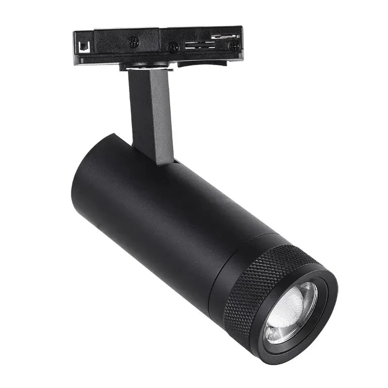 Meilleure Vente Spot LED sur Rail Noir Angle Ajustable Monophasé 30W 15-60° CCT TRIAC Dimmable - 3000K/4000K/6000K
