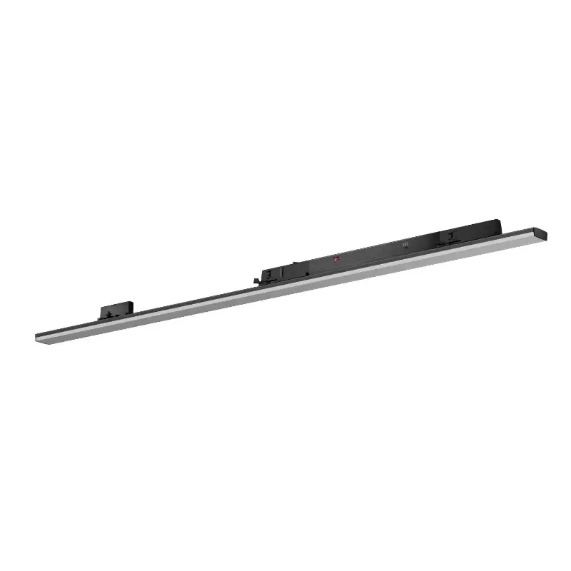 Linéaire sur Rail Triphasé 40-55W Ajustable 120cm 120° CCT Noir - 3000K/4000K/6000K Prix Promo