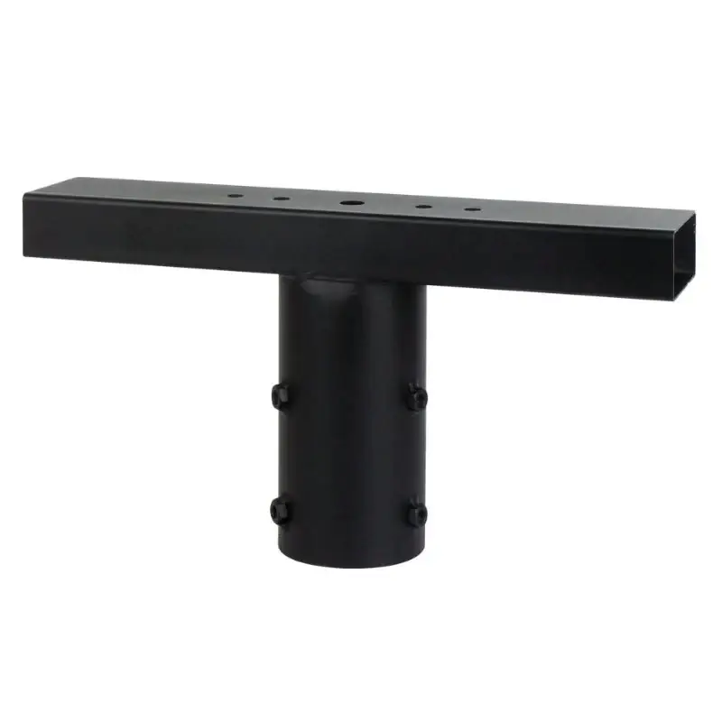 Support de Projecteur T pour Mât d'Éclairage Noir Réduction