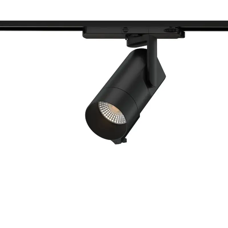 Meilleure Vente Spot LED sur Rail Triphasé Intelligent IA 35W CCT 24° Noir