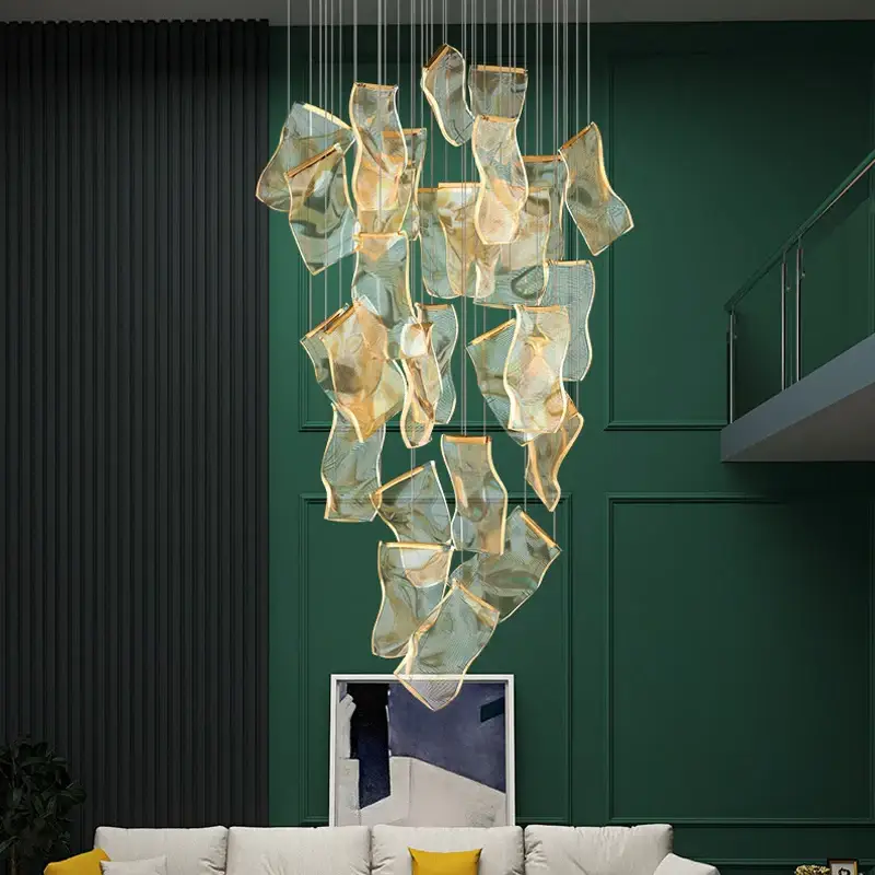 Expédition Rapide Nordic modern luxury attic chandelier living room dining room dinin…