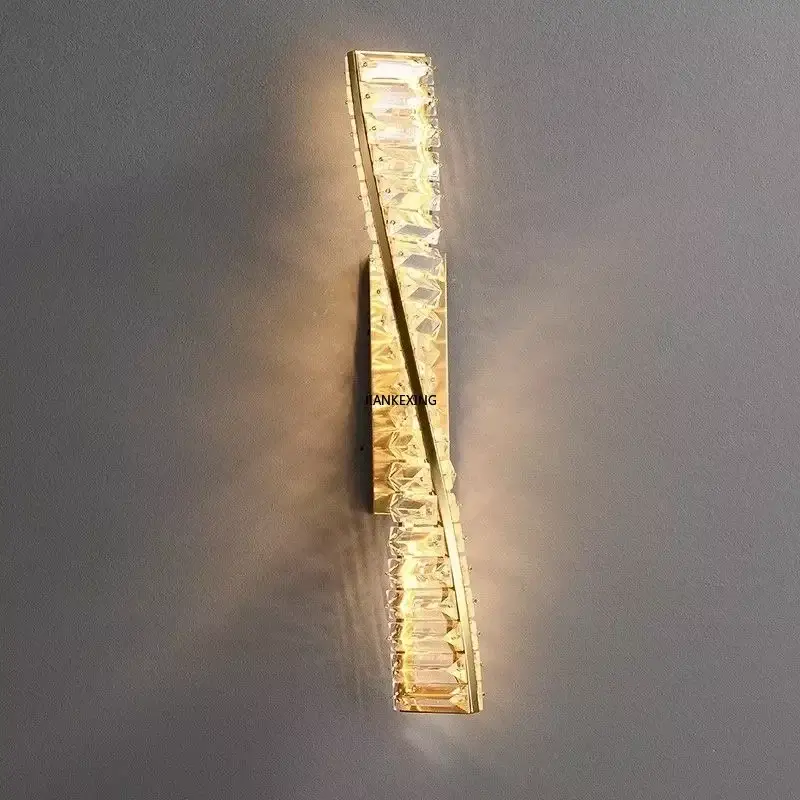 Promotion Creative and personalized long crystal light,walkway bedroom tv bac…