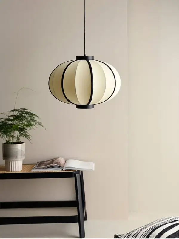 Usine Directe Piet lanternes simples design tissu abat-jour décoration lumière