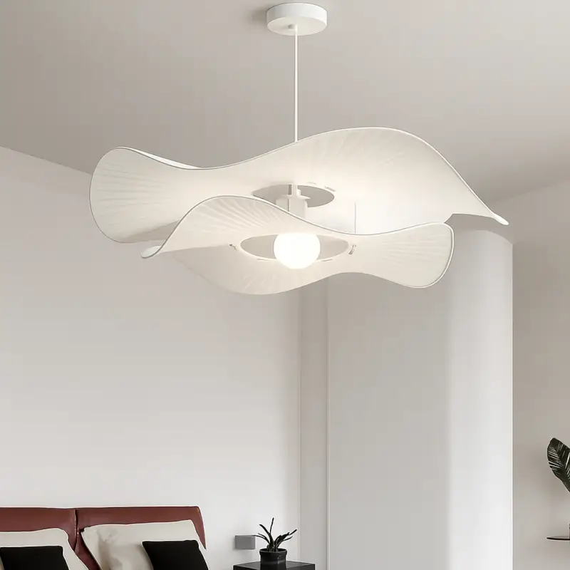 Suspension led en tissu style nordique idéale pour décoration intér… Prix Choc