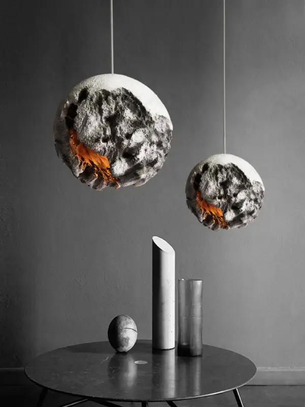 Suspension led style industriel rétro forme planète Bon Plan