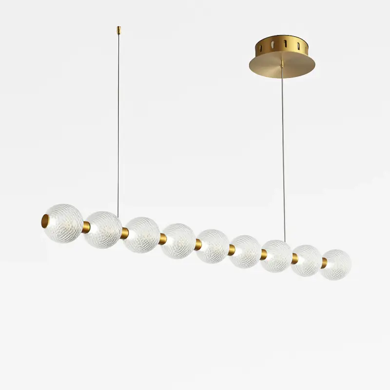 Nouveauté Suspension led minimaliste en boule acrylique hauteur réglable