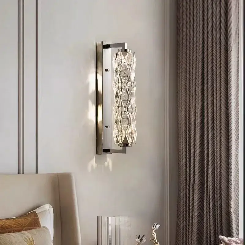 Achetez Aujourd&rsquo;hui Applique murale led moderne en verre de cristal avec 3 gradations v…