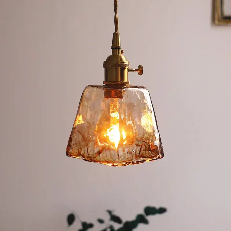 Suspension moderne en verre avec led pour décoration intérieure Nouvel Arrivage