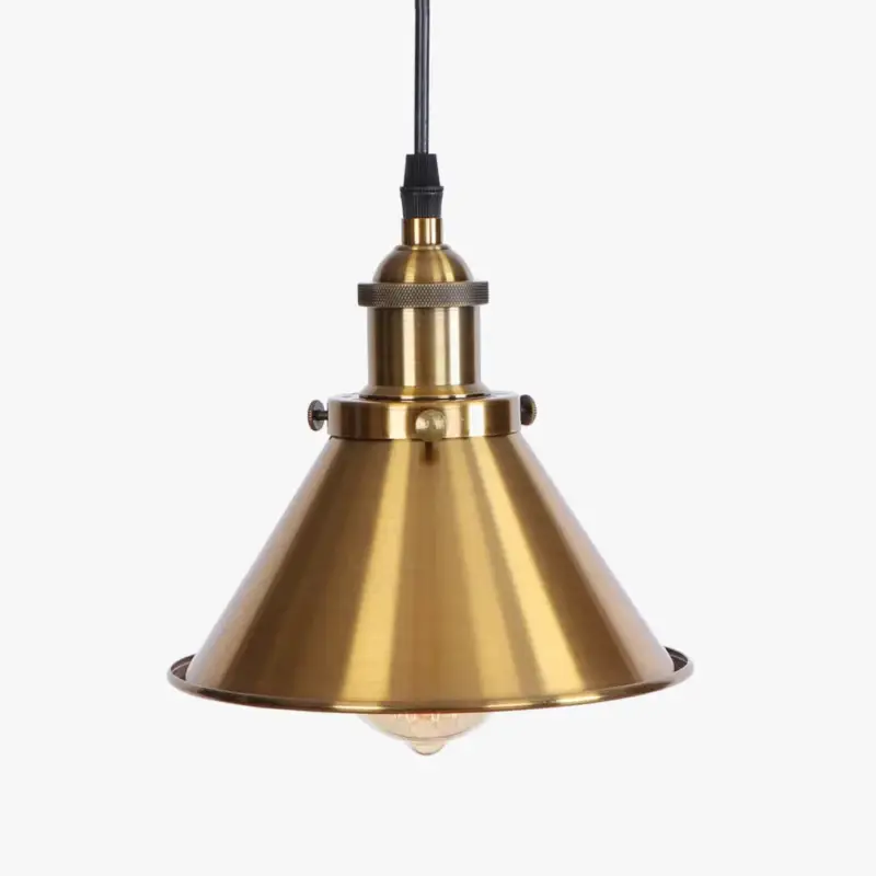 Suspension vintage industrielle avec abat-jour en fer Must-Have
