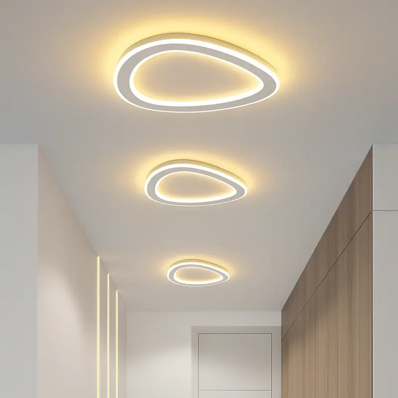 Plafonnier nordique moderne minimaliste pour balcon et chambre Bon Marché