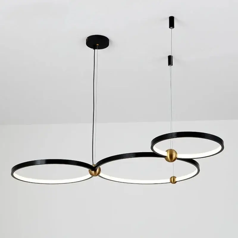 Solde Lustre led minimaliste moderne pour table alimentaire suspendu déco…