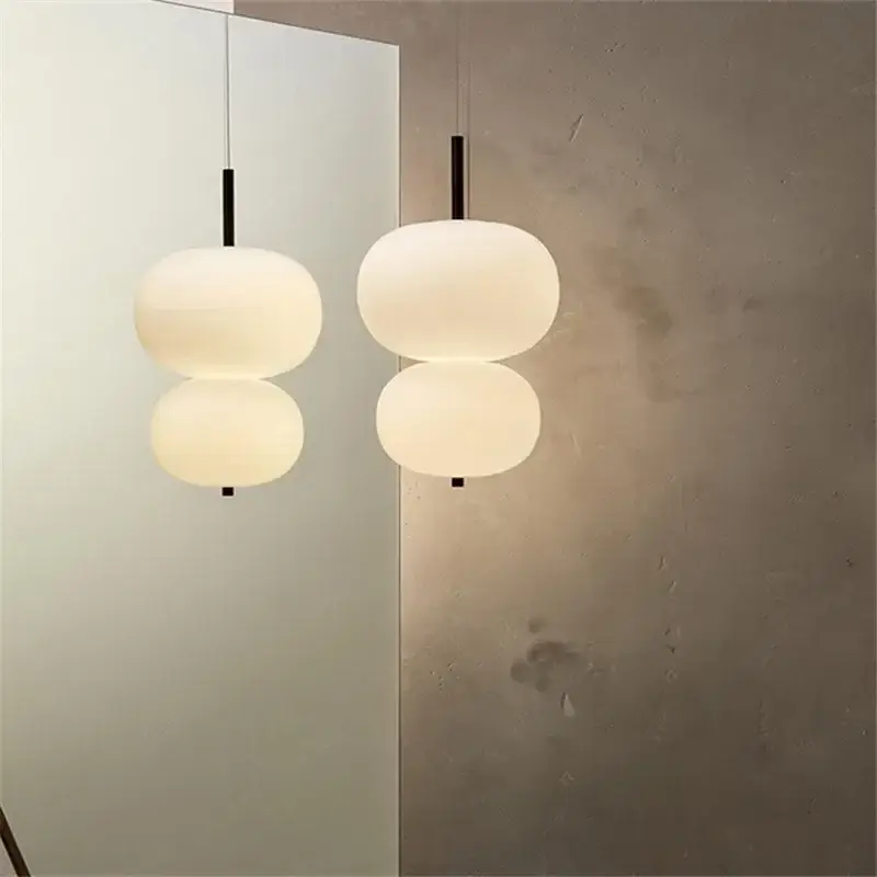 Prix Réduit Lustre nordique en verre avec suspension led pour décoration