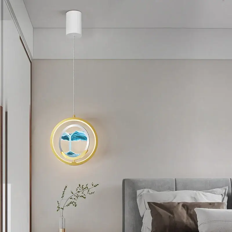 Prix Bas Lustre créatif double tête style nordique sables mouvants