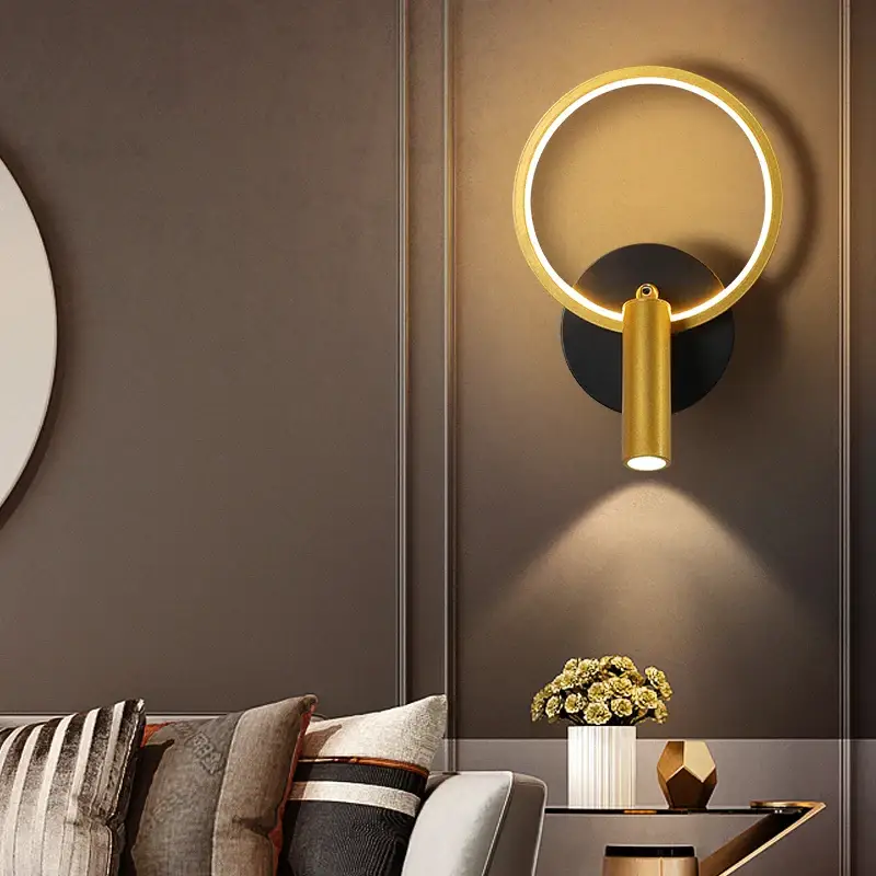 Achetez Aujourd&rsquo;hui Applique murale de luxe ronde moderne minimaliste pour maison