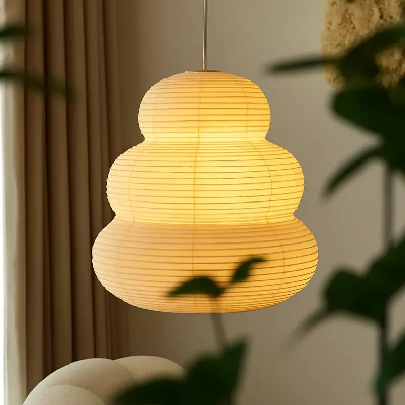 Réduction Suspension noguchi en papier de riz style moderne