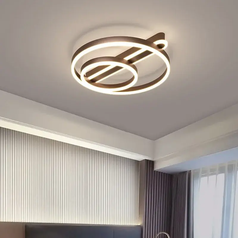 Plafonnier led simple acrylique circulaire style nordique Dernier Modèle