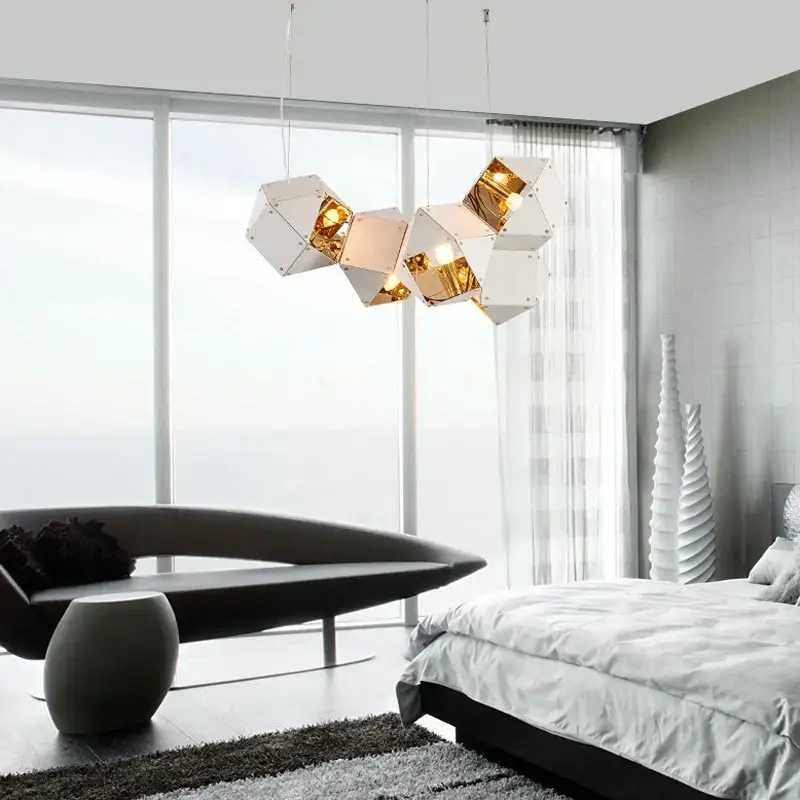 Achat Immédiat Suspension led cube art déco style assortisaison
