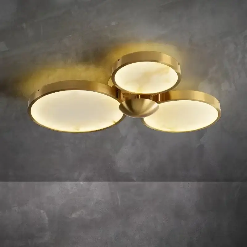 Petit Prix Plafonnier led moderne en marbre naturel luminaire décoratif