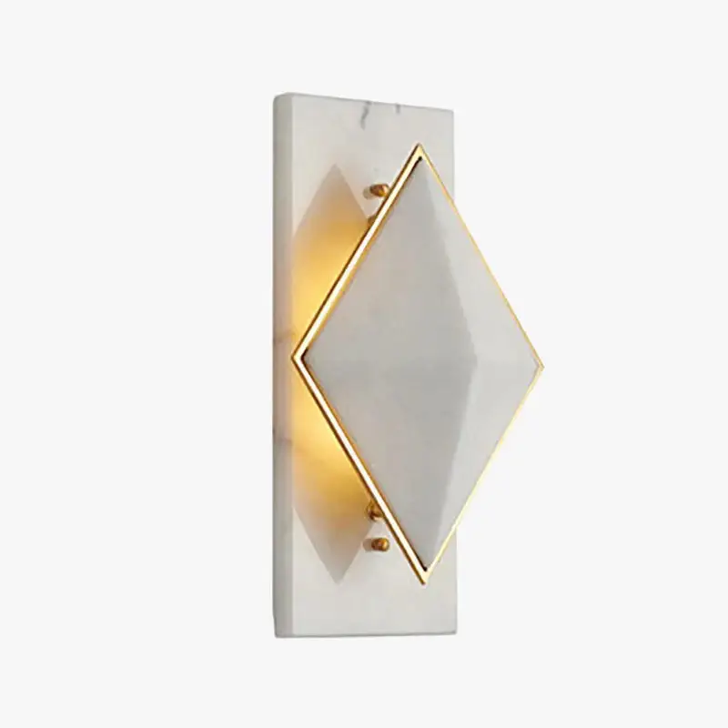 Prix Bas Applique murale losange en marbre style célébrité led moderne