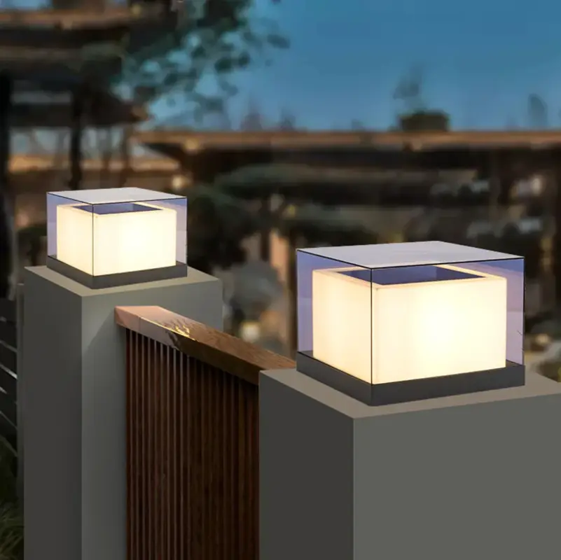 Must-Have Waterproof solar pillar light for garden and villa