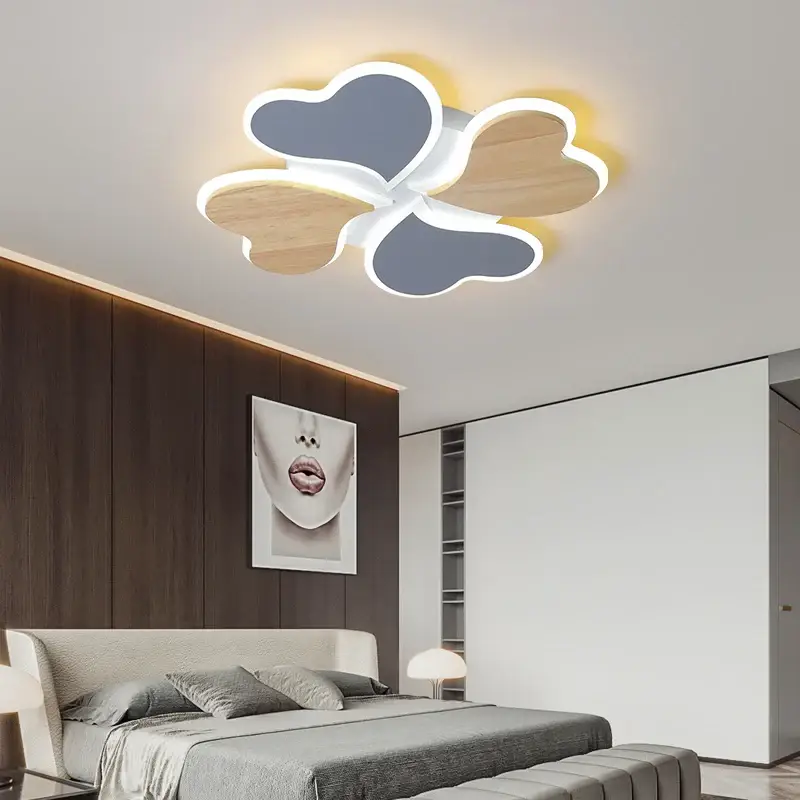 Nouvel Arrivage Four leaf clover led ceiling light for indoor use