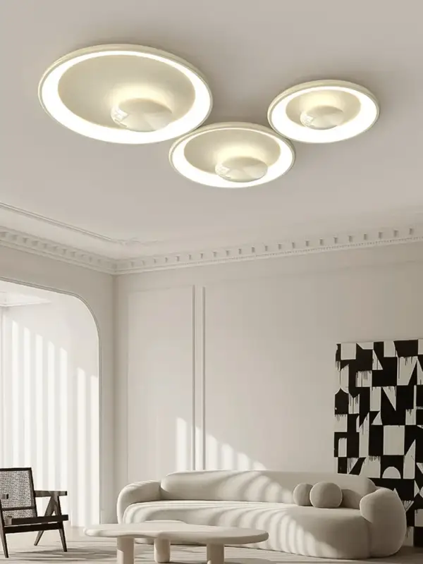 Nouvelle Collection Variable cream style round led ceiling light with remote control