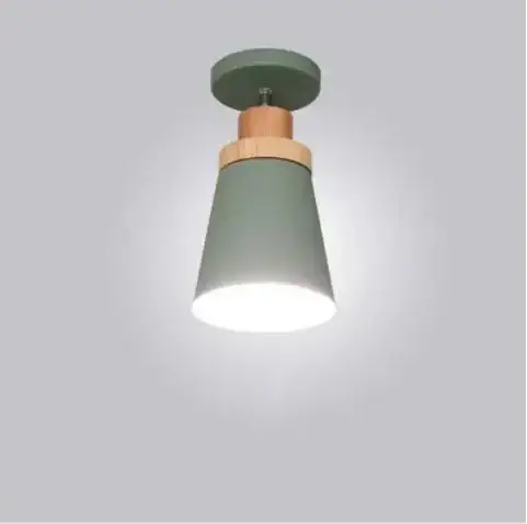 Nordic solid wood macaron style lamp for restaurant or bar Prix Choc