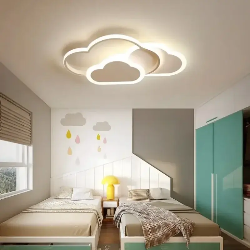 Nordic style led cartoon cloud ceiling light for children Livraison Express