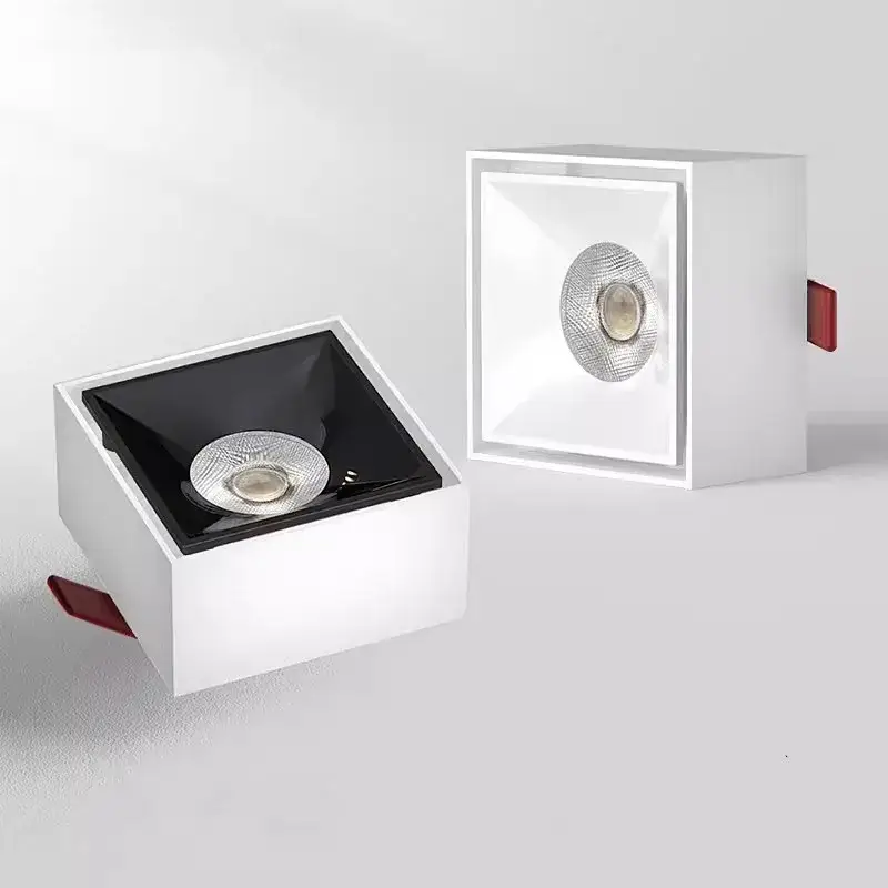 Square dimmable recessed led spotlights for hotel office home Authentique