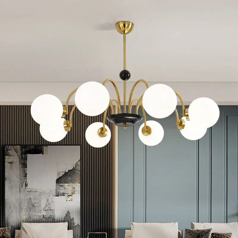 Vente Directe Modern nordic chrome chandelier with led lighting