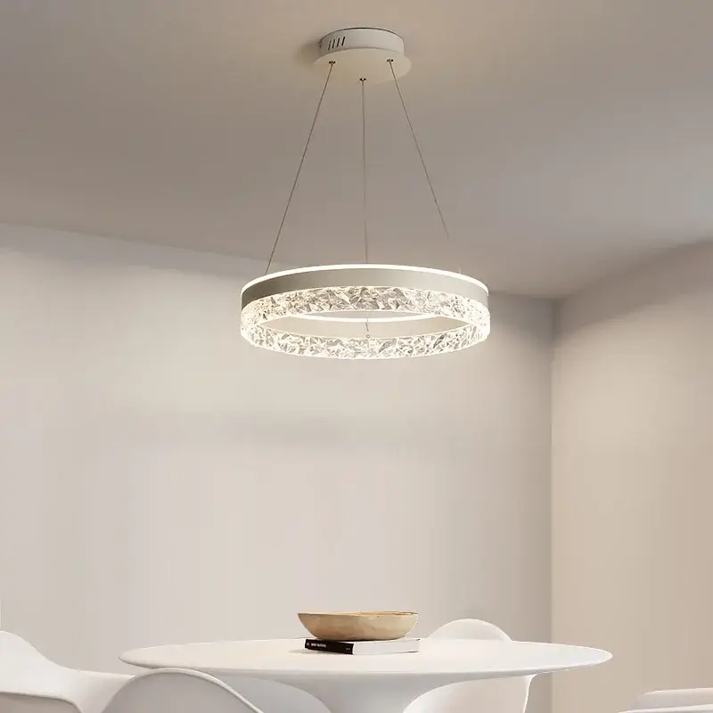 Offre Exclusive Minimalist design led ceiling light with crystal rings