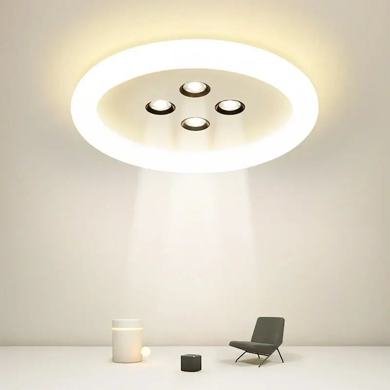 Simple modern round nordic led living room lamp Expédié Aujourd&rsquo;hui