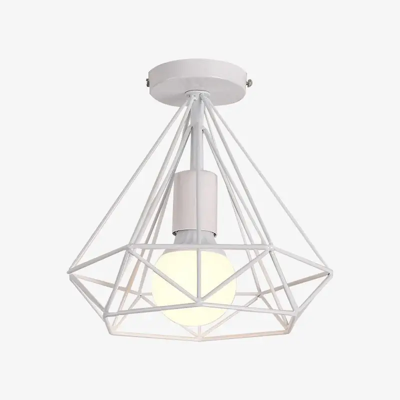 Super Prix Scandinavian white birdcage ceiling light