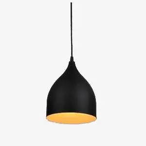 Nordic loft style black led pendant light Bon Marché