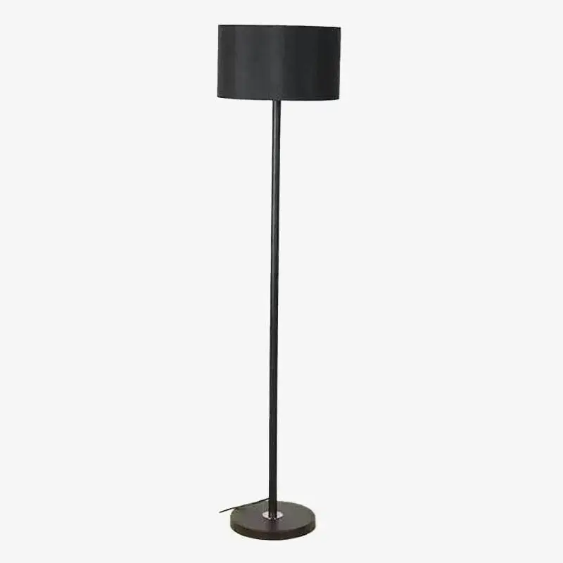 Black floor lamp with lampshade Solde