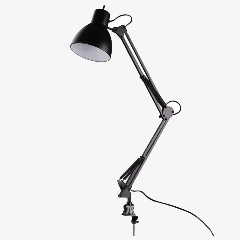 Black articulated arm led clamp desk lamp Dernière Chance