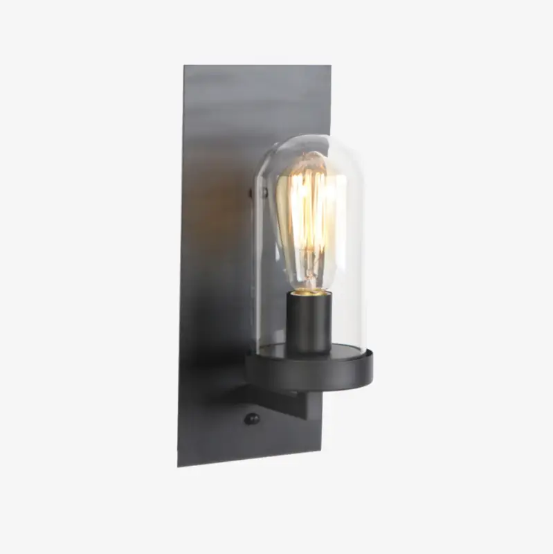 American loft rounded glass wall light Super Prix