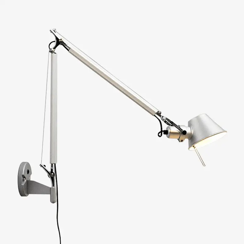 Prix Bas Chrome wall light with adjustable aluminium foldable arm