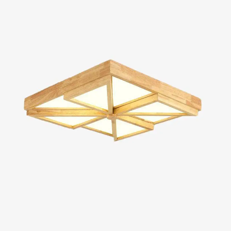 Vente Directe Square and triangle wooden ceiling light