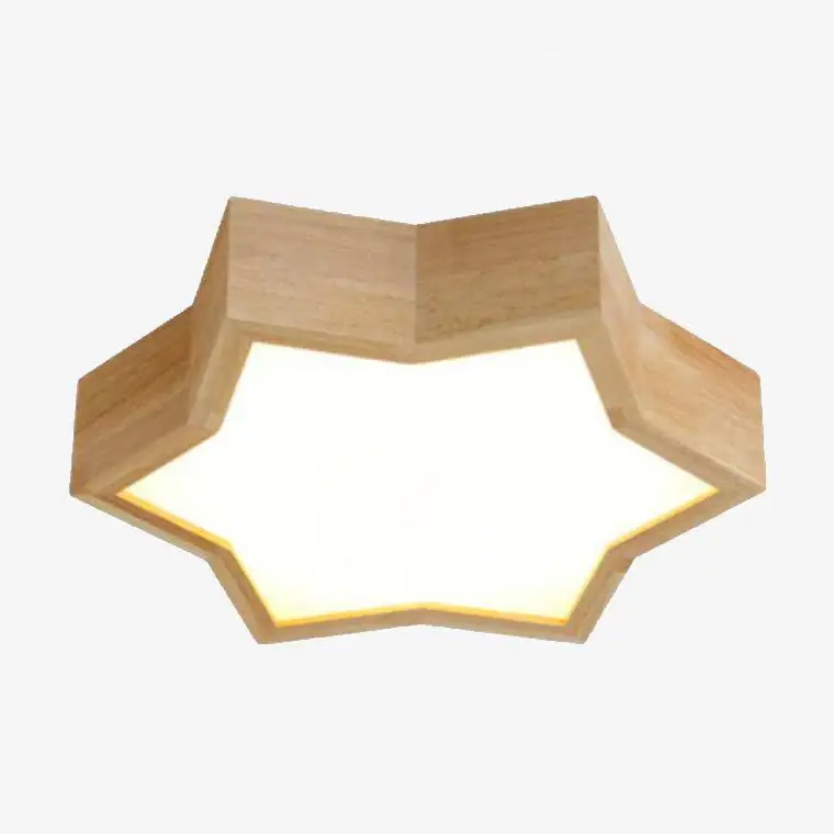Offre Spéciale Star-shaped wooden ceiling light